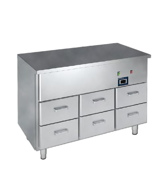2freeze hot table with the drawers 