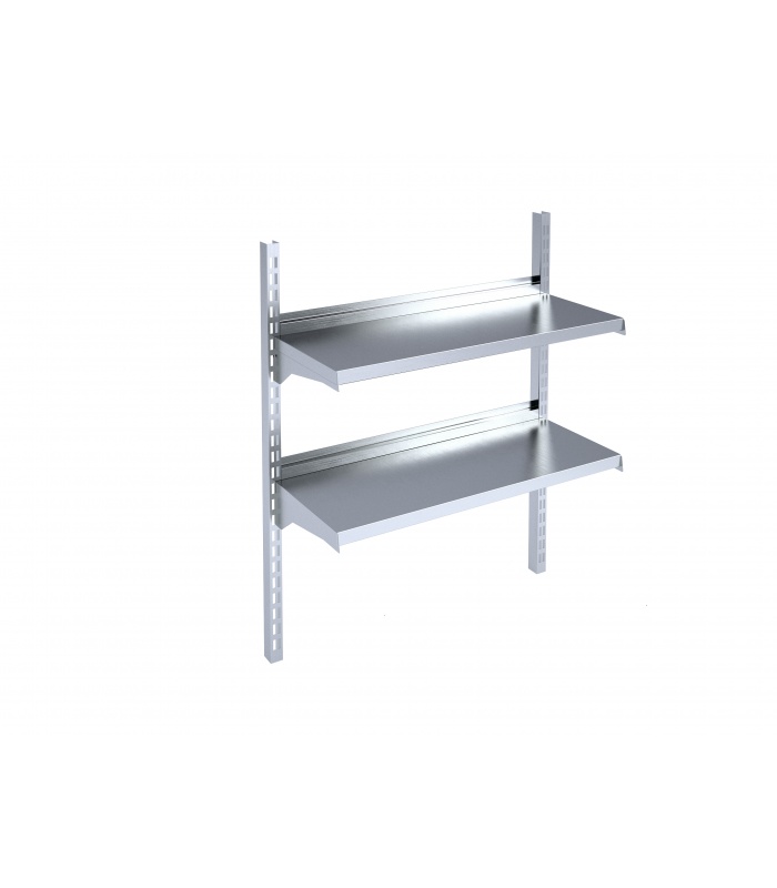Adjustable wall-mounted shelf 
