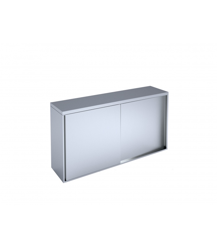 Wall-mounted cabinet with sliding doors 