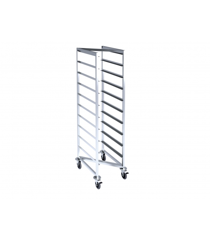 Z-shaped trolley for gastronorms